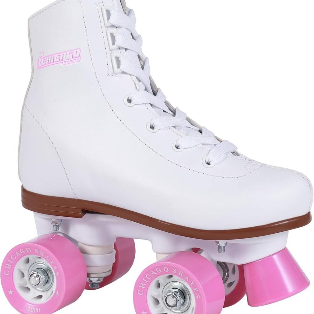 Rink Roller Skates – Classic High-Top Quad Skates, Padded Ankle Collar, 54mm Ure